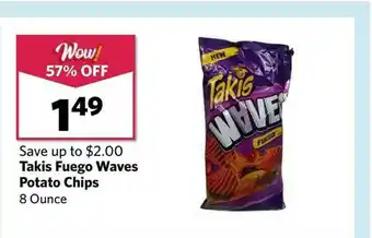 Grocery Outlet Takis Fuego Waves Potato Chips 8 Ounce offer