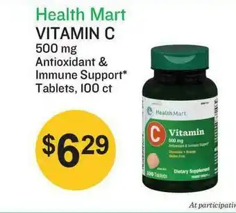 Health Mart Health Mart Vitamin C 500 Mg offer