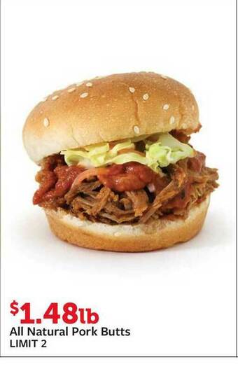 Fareway All Natural Pork Butts offer