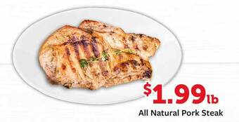 Fareway All Natural Pork Steak offer