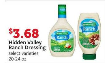Fareway Hidden Valley Ranch Dressing offer