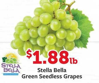 Fareway Stella Bella Green Seedless Grapes offer