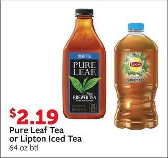 Fareway Pure Leaf Tea Or Lipton Iced Tea offer