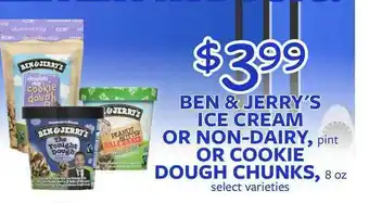 Fareway Ben & Jerry's Ice Cream Or Non-dairy, Or Cookie Dough Chunks offer