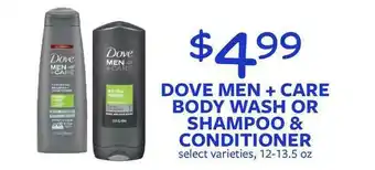 Fareway Dove Men + Care Body Wash Or Shampoo A Conditioner offer