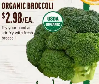 Central Market Organic Broccoli offer
