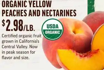 Central Market Organic Yellow Peaches And Nectarines offer