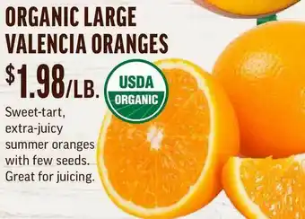 Central Market Organic Large Valencia Oranges offer