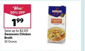 Grocery Outlet Swansons Chicken Broth 32 Ounce offer