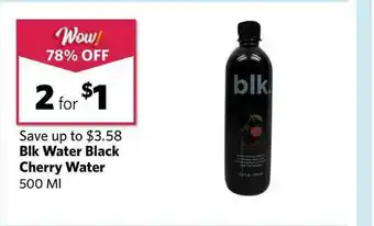 Grocery Outlet Blk Water Black Cherry Water 500 Ml offer