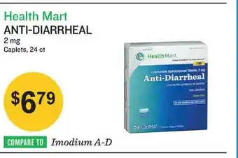 Health Mart Health Mart Anti-Diarrheal 2 Mg Caplets, 24 Ct offer