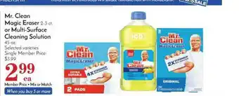 Pavilions Mr. Clean Magic Eraser Or Multi-Surface Cleaning Solution offer