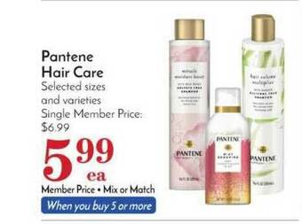 Pavilions Pantene Hair Care offer