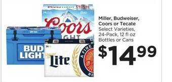 Food 4 Less Miller, Budweiser, Coors Or Tecate offer
