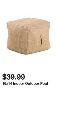 TJ Maxx 16x14 indoor outdoor pouf offer