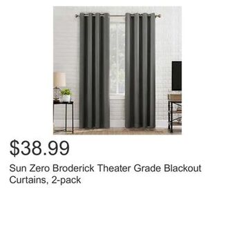 Costco Sun zero broderick theater grade blackout curtains, 2-pack offer