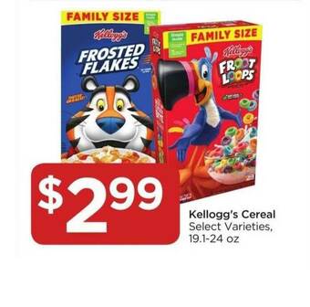 Food 4 Less Kellogg's Cereal offer