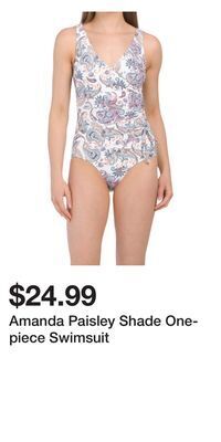 TJ Maxx Amanda paisley shade one-piece swimsuit offer
