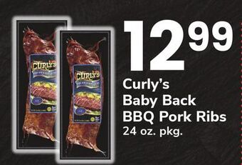 ACME Curly's baby back bbq pork ribs offer