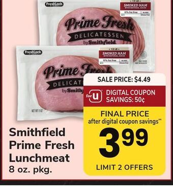 ACME Smithfield prime fresh lunchmeat offer