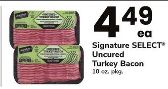 ACME Signature select® uncured turkey bacon offer
