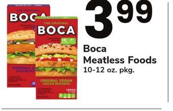 ACME Boca meatless foods offer