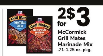 ACME Mccormick grill mates marinade mix offer