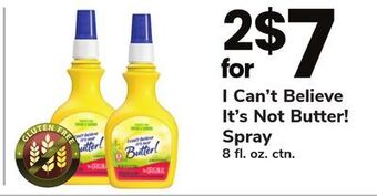 ACME I can't believe it's not butter! spray offer