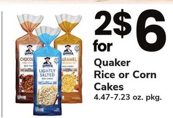 ACME Quaker rice or corn cakes offer