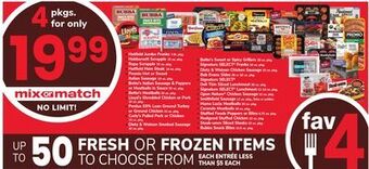 ACME Hatfield jumbo franks 3 lb. pkg., habbersett scrapple 32 oz. pkg., rapa scrapple 32 oz. pkg., hatfield ham steak 14 oz. pkg. offer
