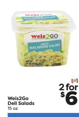 Weis Markets Weis2go deli salads offer