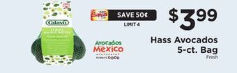 ShopRite Hass avocados 5-ct. bag offer