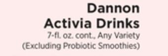 ShopRite Activia drinks offer