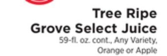 ShopRite Grove select juice offer