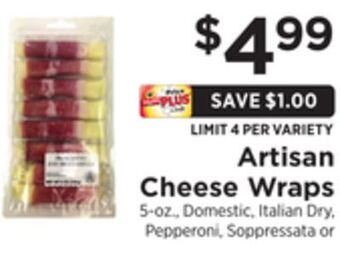 ShopRite Cheese wraps offer