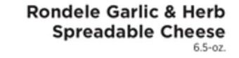 ShopRite Garlic & herb spreadable cheese offer