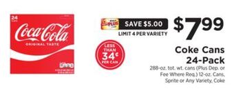 ShopRite Cans 24-pack offer