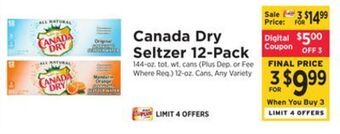 ShopRite Seltzer 12-pack offer
