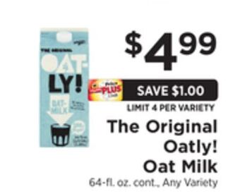 ShopRite Oat milk offer