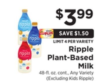 ShopRite Plant-based milk offer