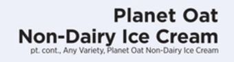 ShopRite Non-dairy ice cream offer