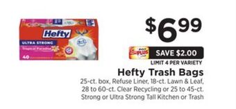 ShopRite Trash bags offer