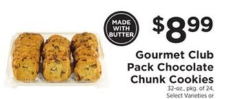 ShopRite Gourmet club pack chocolate chunk cookies offer