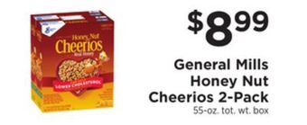ShopRite Honey nut cheerios 2-pack offer