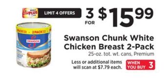 ShopRite Chunk white chicken breast 2-pack offer