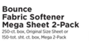 ShopRite Fabric softener mega sheet 2-pack offer