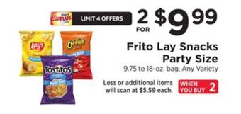 ShopRite Snacks party size offer