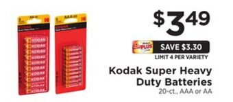 ShopRite Super heavy duty batteries offer