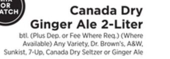 ShopRite Ginger ale 2-liter offer