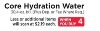 ShopRite Hydration water offer